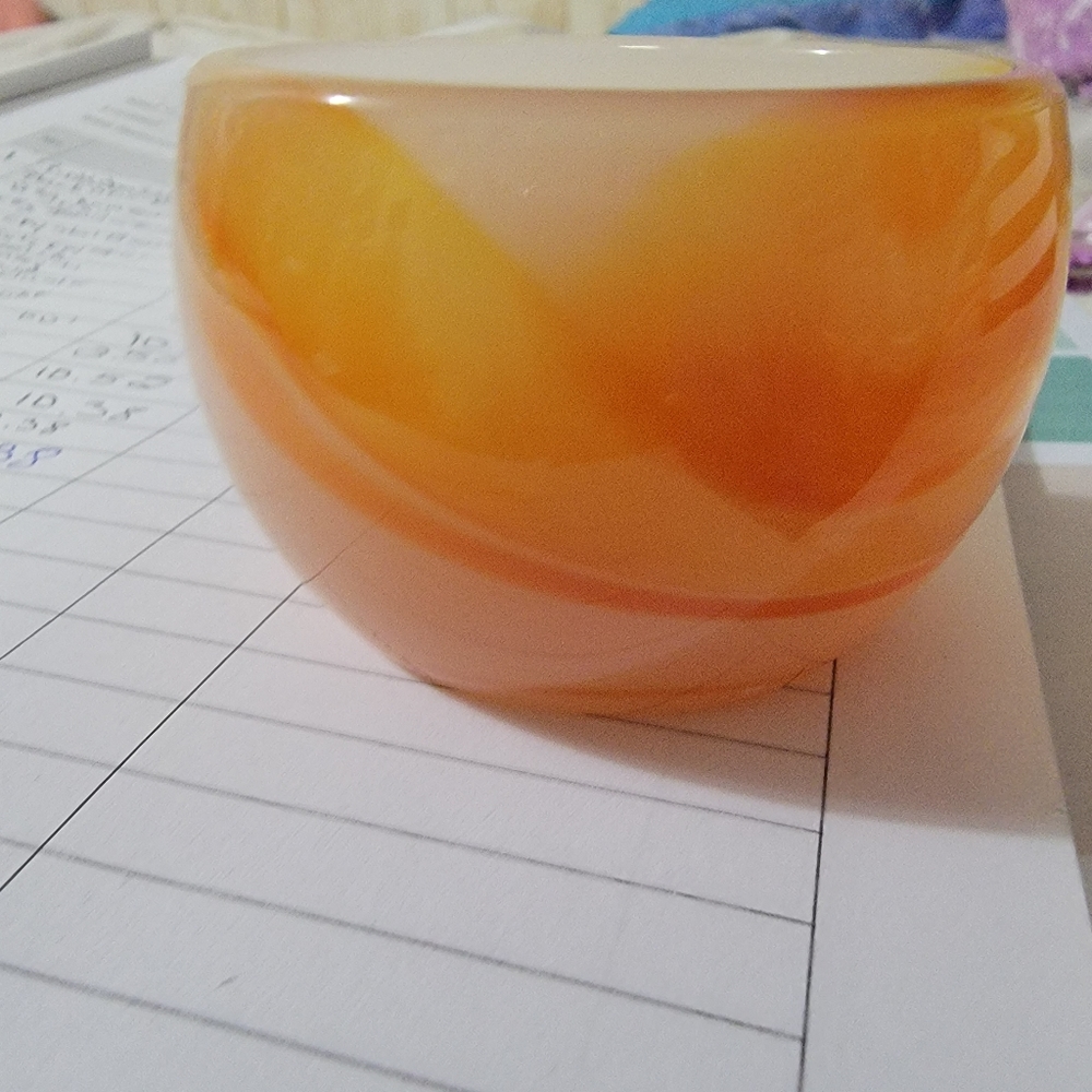 Carnelian Crystal Bowl Polished Gemstone, Energy Decor - Picture 2 of 6